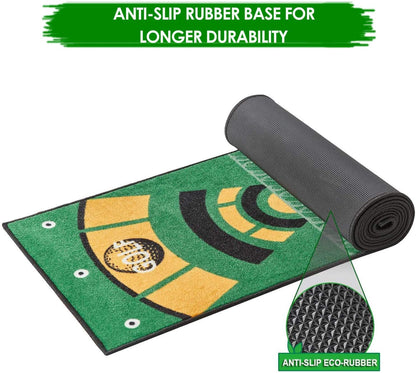 Putting Mats Indoor, Golf Putting Green Mat for Office, Putting Alignment Practice Matt for Home Outdoor