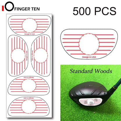 Golf Impact Tape 125 Irons 125 Woods Training Aid Tool Impact Tape Labels Stickers Ball Hitting Board Recorder Drop Shipping