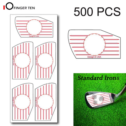 Golf Impact Tape 125 Irons 125 Woods Training Aid Tool Impact Tape Labels Stickers Ball Hitting Board Recorder Drop Shipping