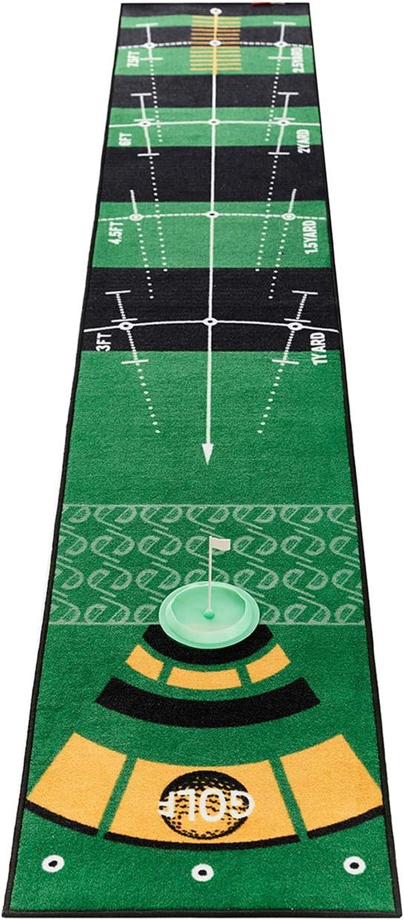 Putting Mats Indoor, Golf Putting Green Mat for Office, Putting Alignment Practice Matt for Home Outdoor